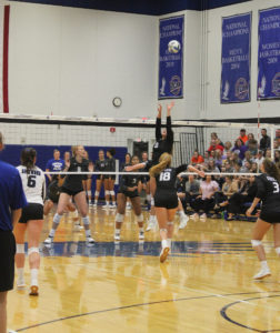 No. 18 Maggie Peters and No. 8 Madi Wagaman