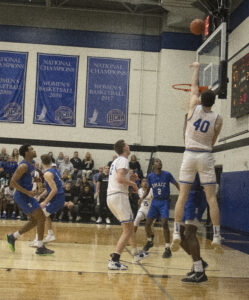 No. 40 Blake Brinkmeyer takes a jump shot