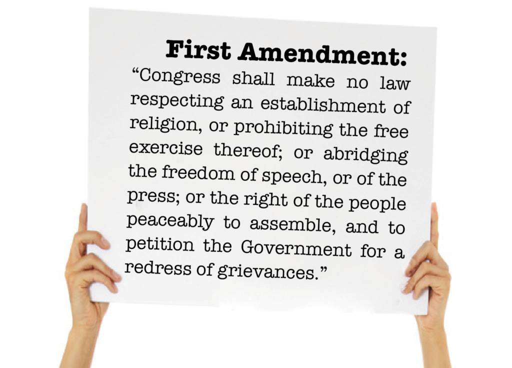 First Amendment graphic