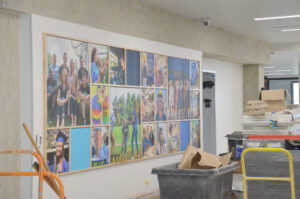 Student Center photo collage wall art