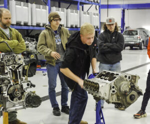 Auto Mechanic student Michell Getz