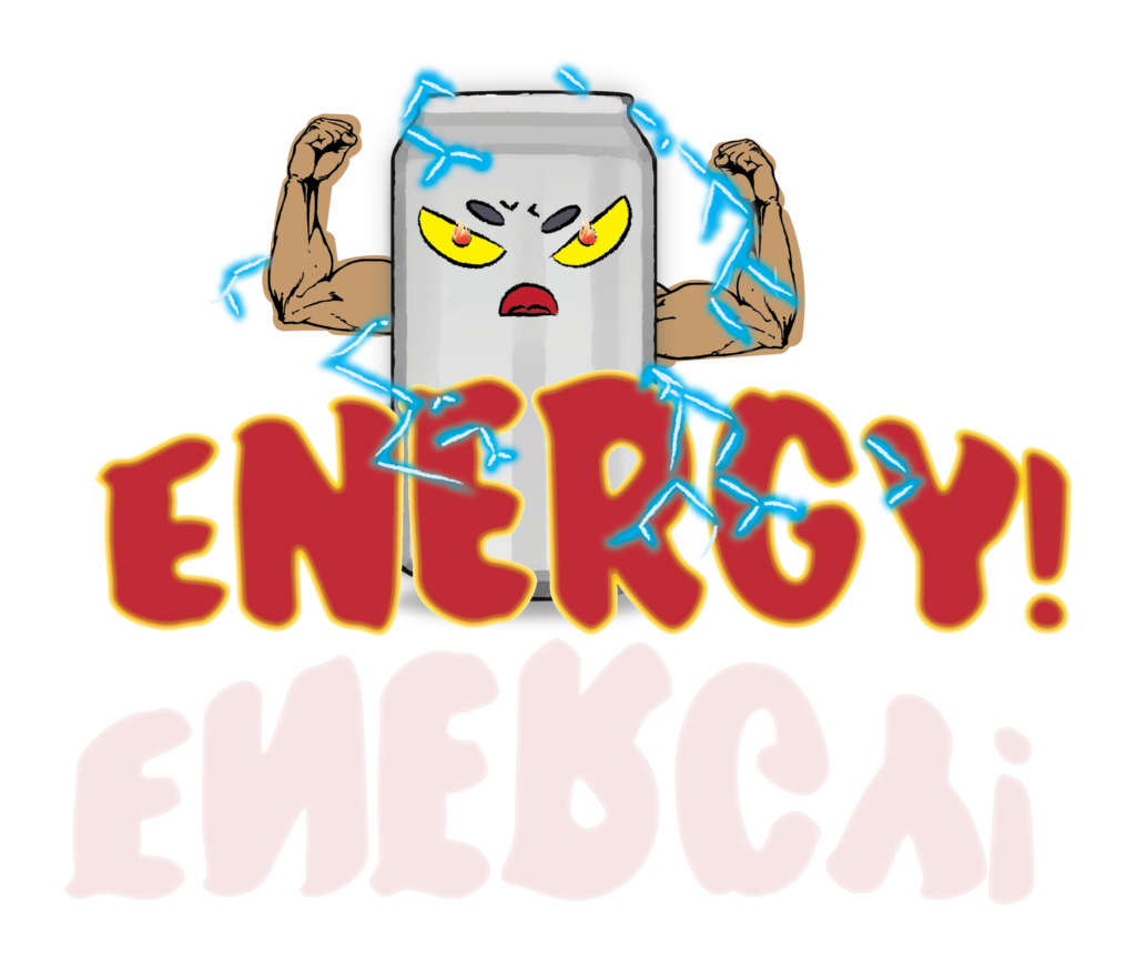 Energy drink graphic