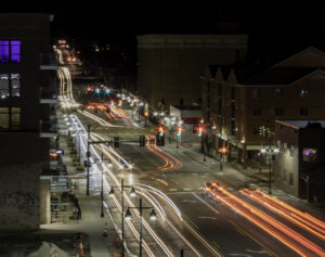Long exposure light trails