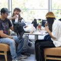 Students in Iowa Hall