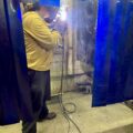 Student Welds in Jones Hall